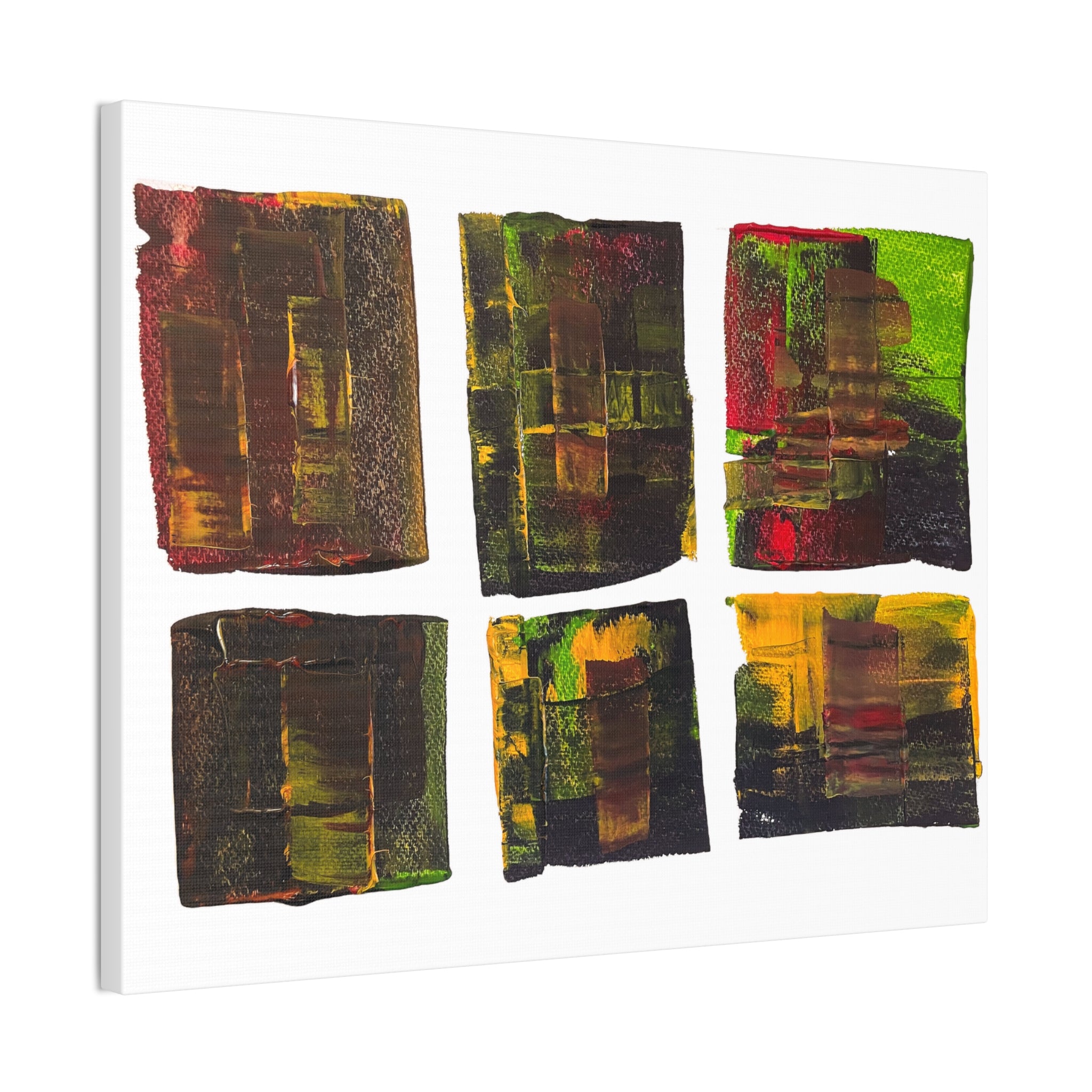 March Madness Abstract Color Canvas Stretched 0.75"
