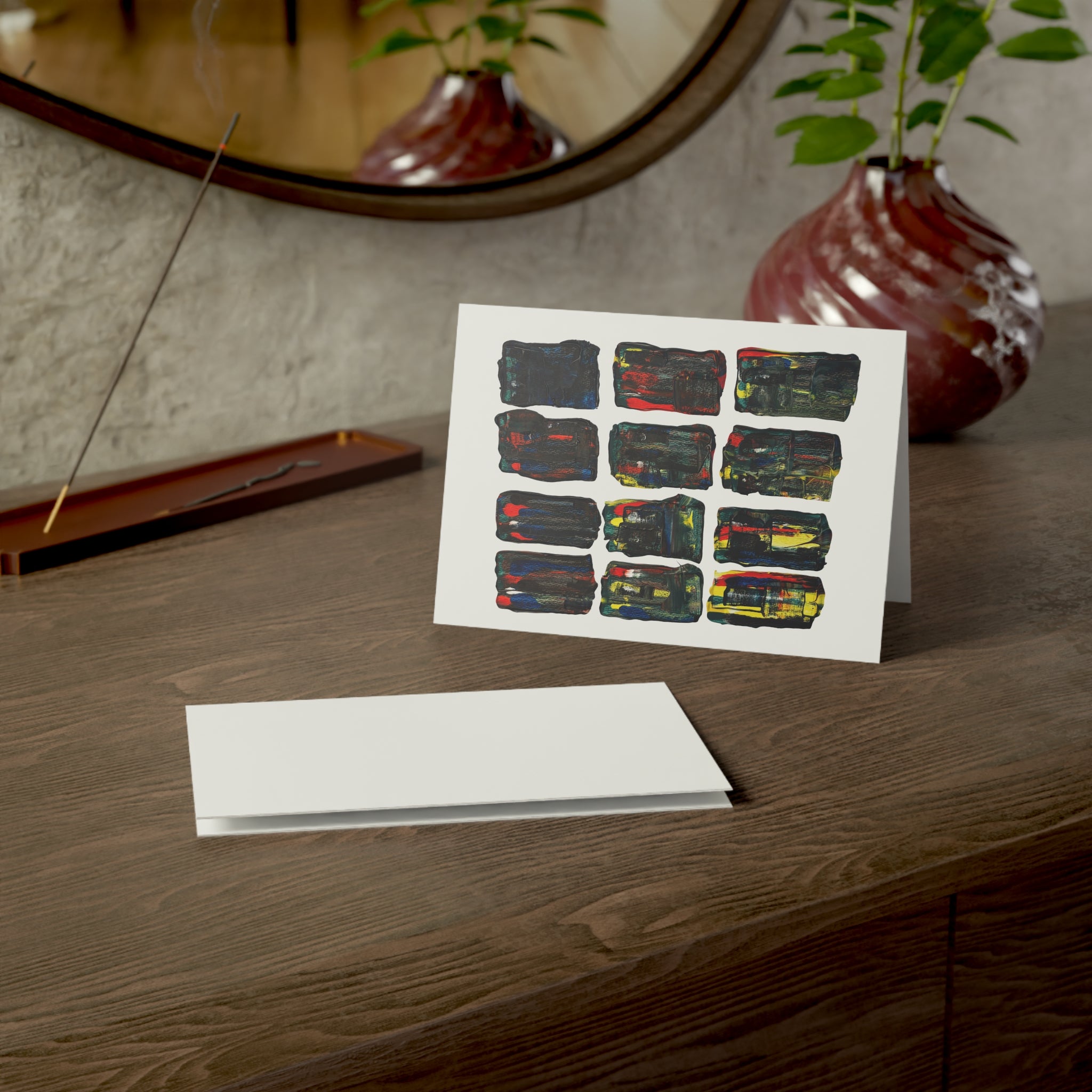 Art By Scott - Any Ocassion Thank You Card - Abstract Watercolor Thank You Cards - Available in qty's of 1, 10, 30, or 50