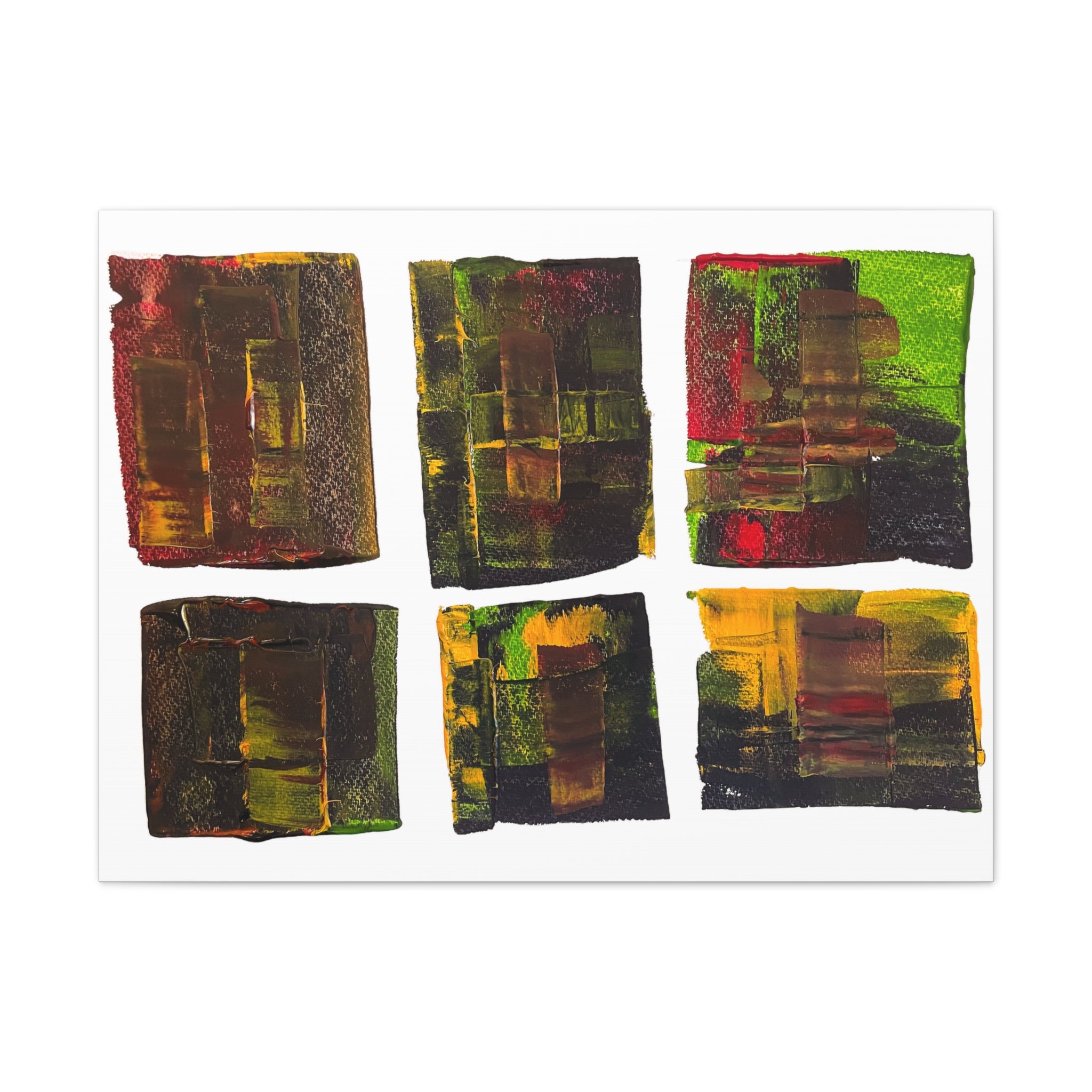 March Madness Abstract Color Canvas Stretched 0.75"