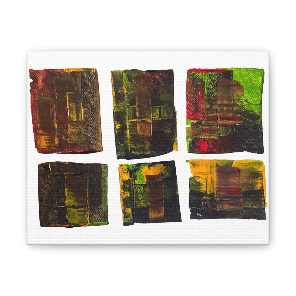 March Madness Abstract Color Canvas Stretched 0.75"