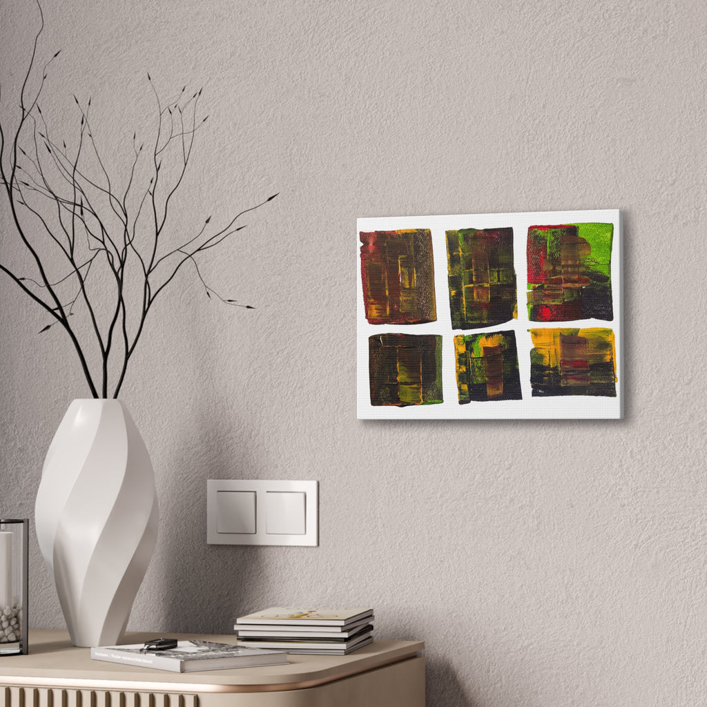 March Madness Abstract Color Canvas Stretched 0.75"