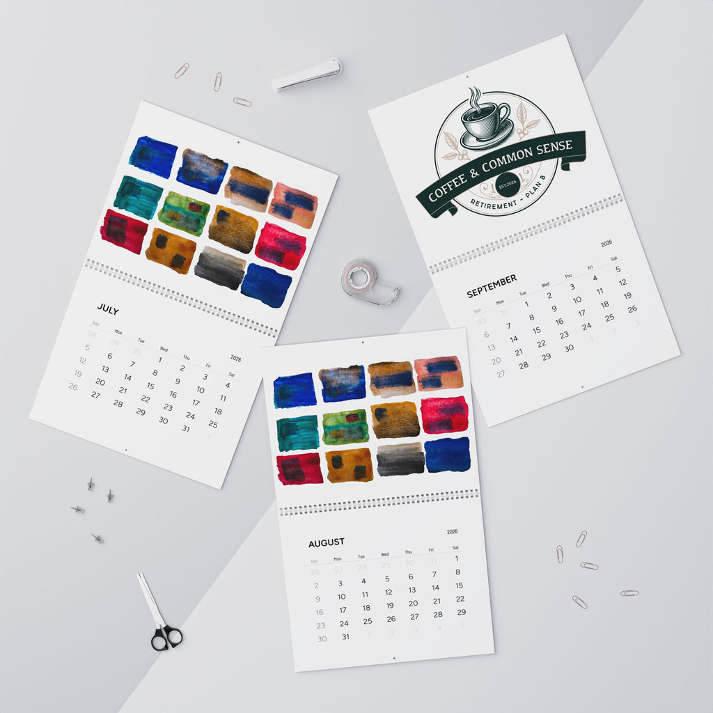 2026 Wall Calendar — Minimal Art & Coffee-Themed Monthly Planner