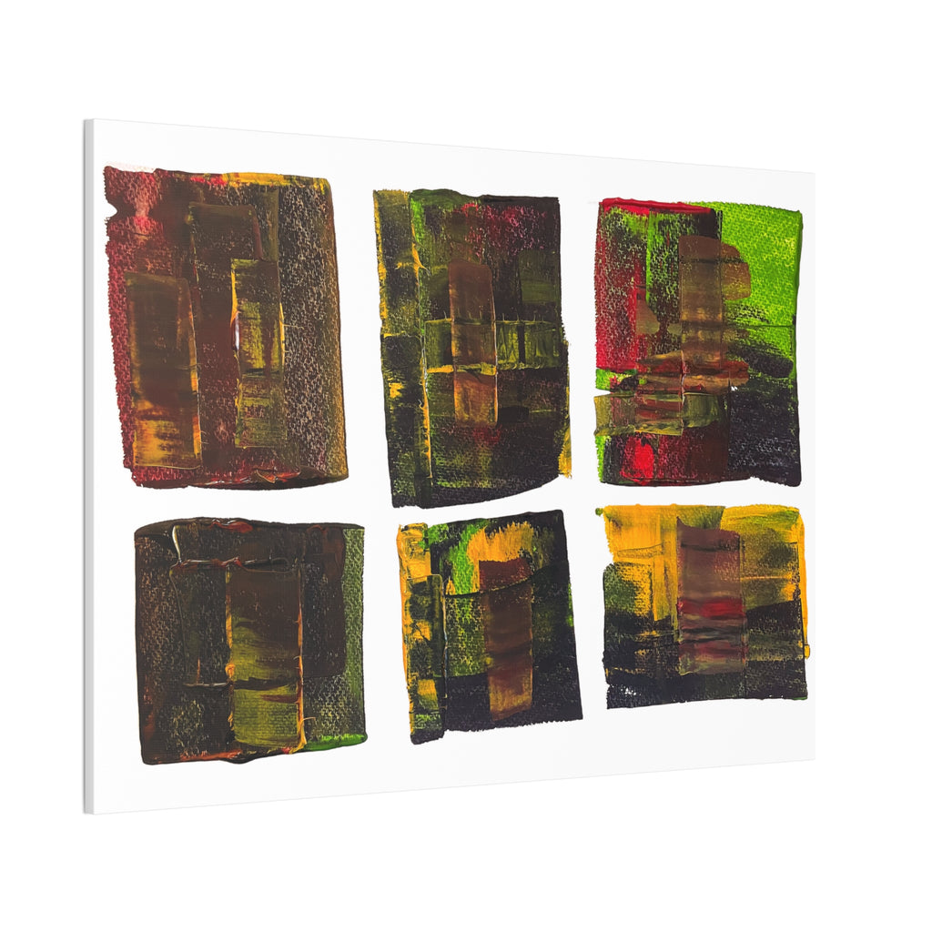 March Madness Abstract Color Canvas Stretched 0.75"