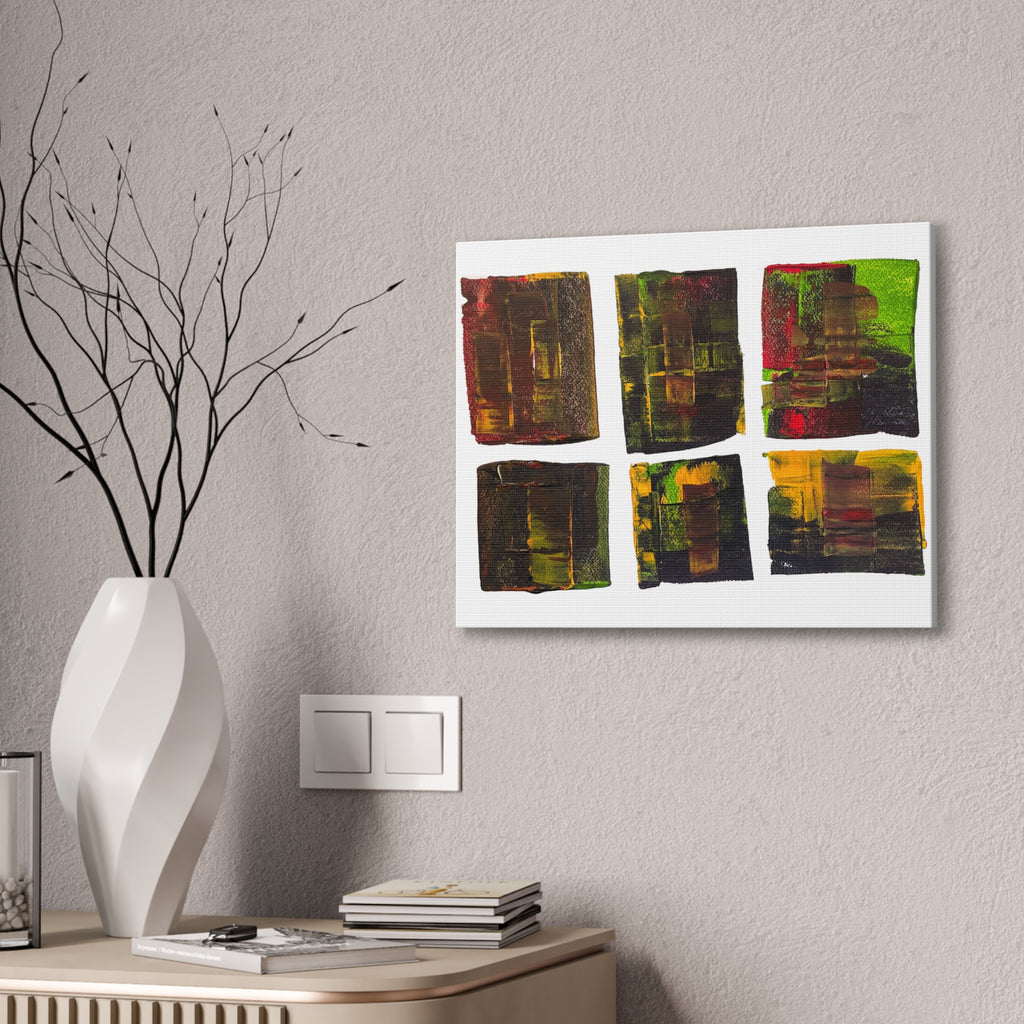 March Madness Abstract Color Canvas Stretched 0.75"