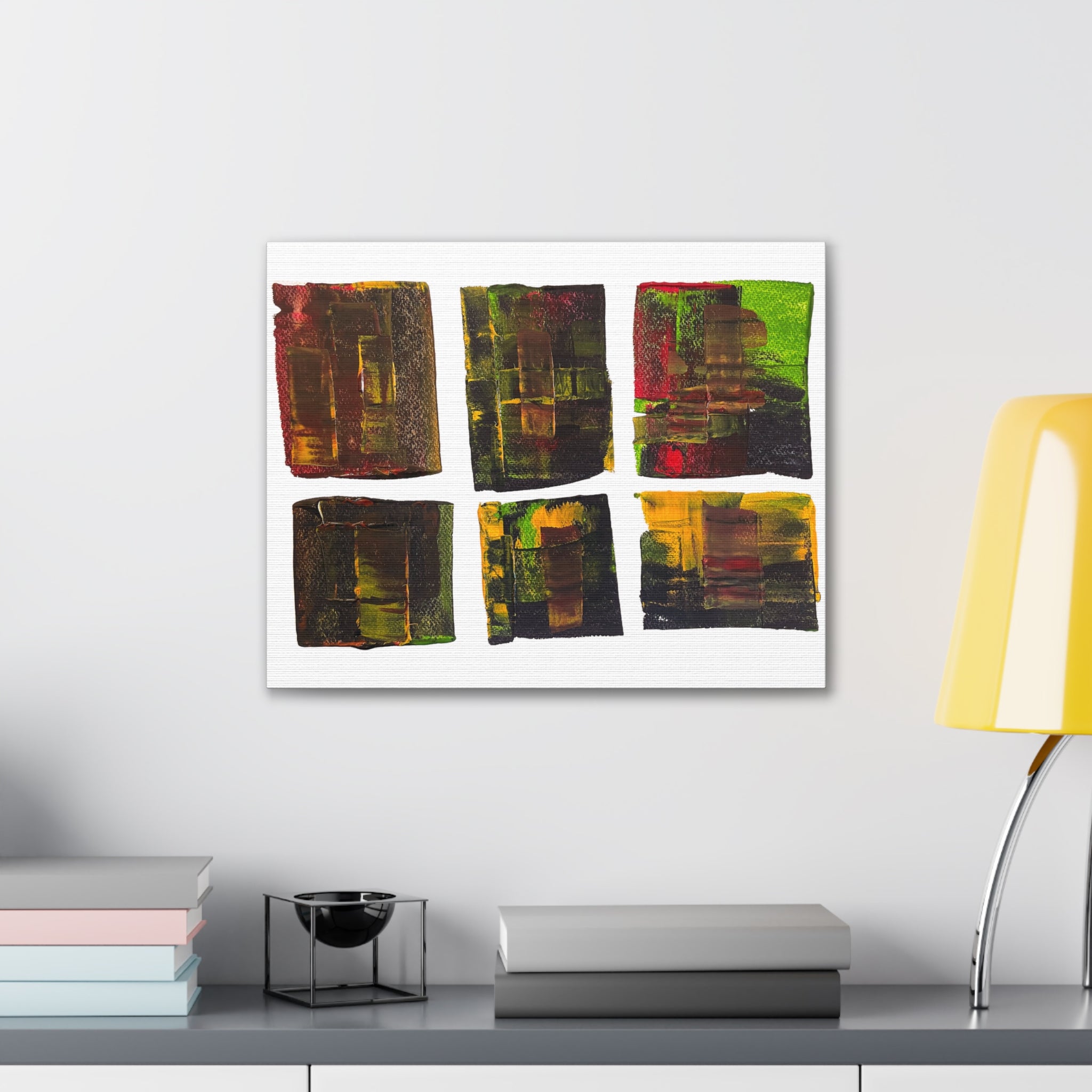 March Madness Abstract Color Canvas Stretched 0.75"