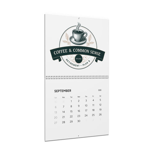 2026 Wall Calendar — Minimal Art & Coffee-Themed Monthly Planner