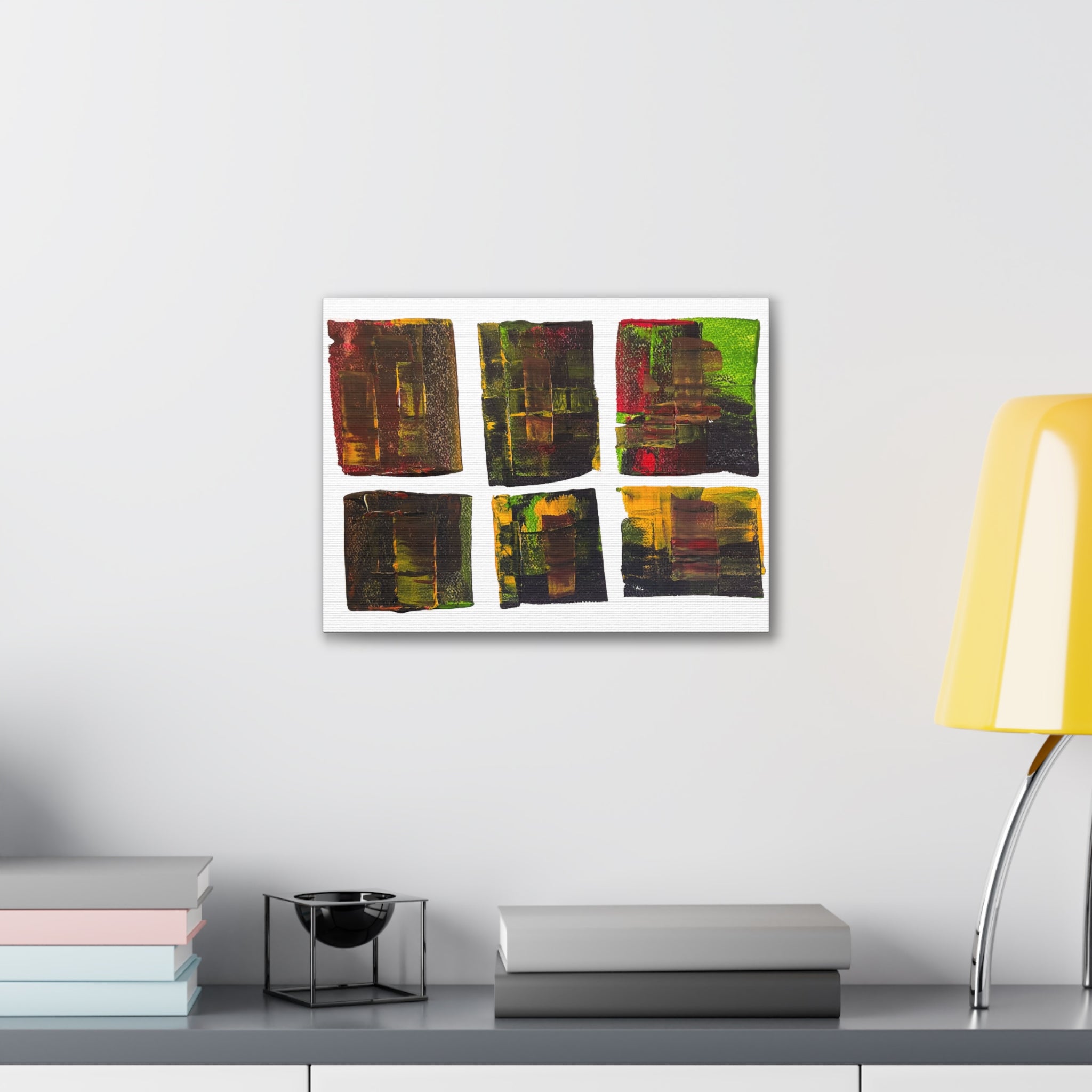 March Madness Abstract Color Canvas Stretched 0.75"