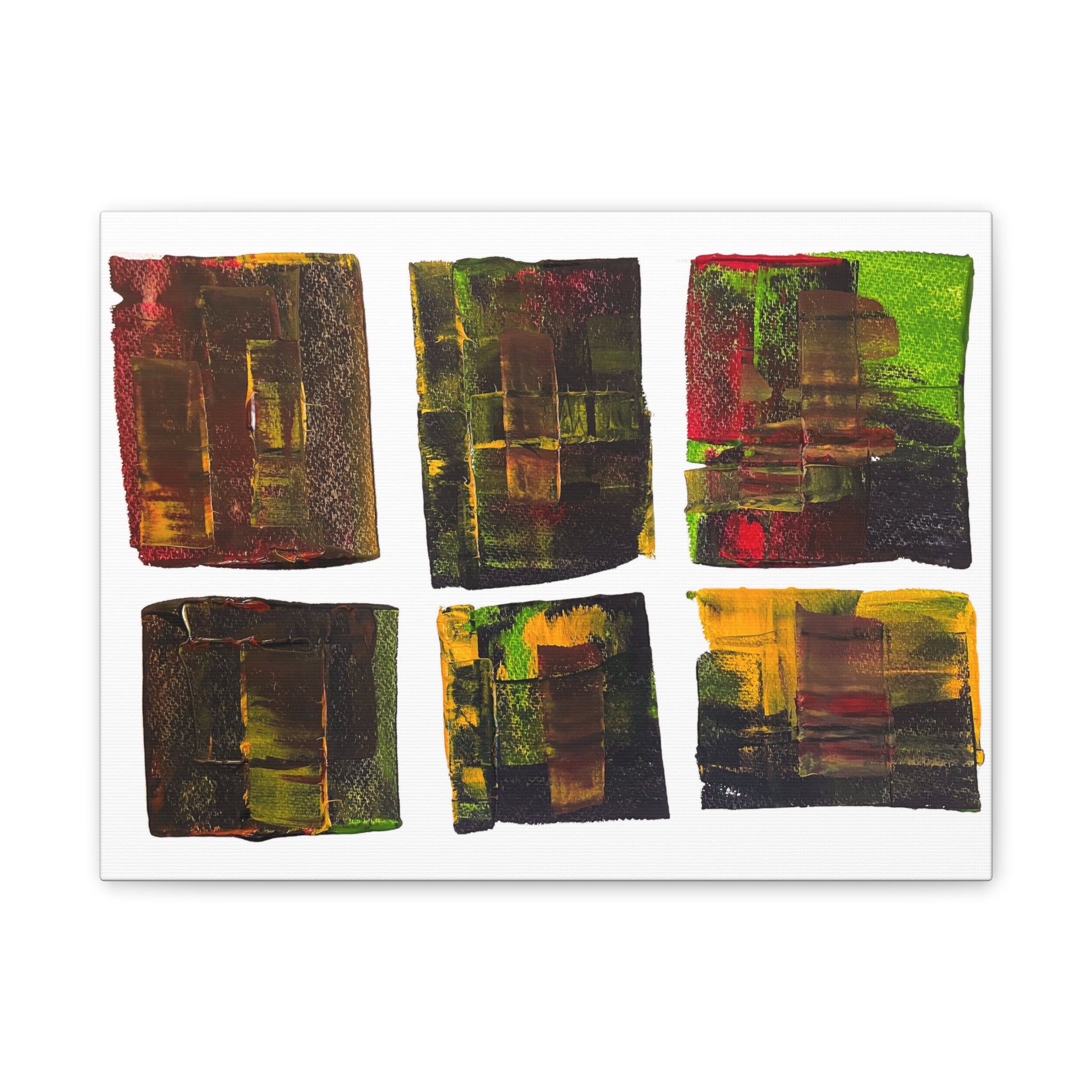 March Madness Abstract Color Canvas Stretched 0.75"