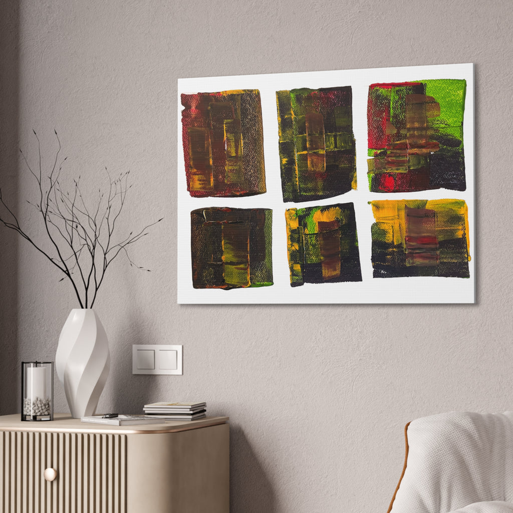 March Madness Abstract Color Canvas Stretched 0.75"