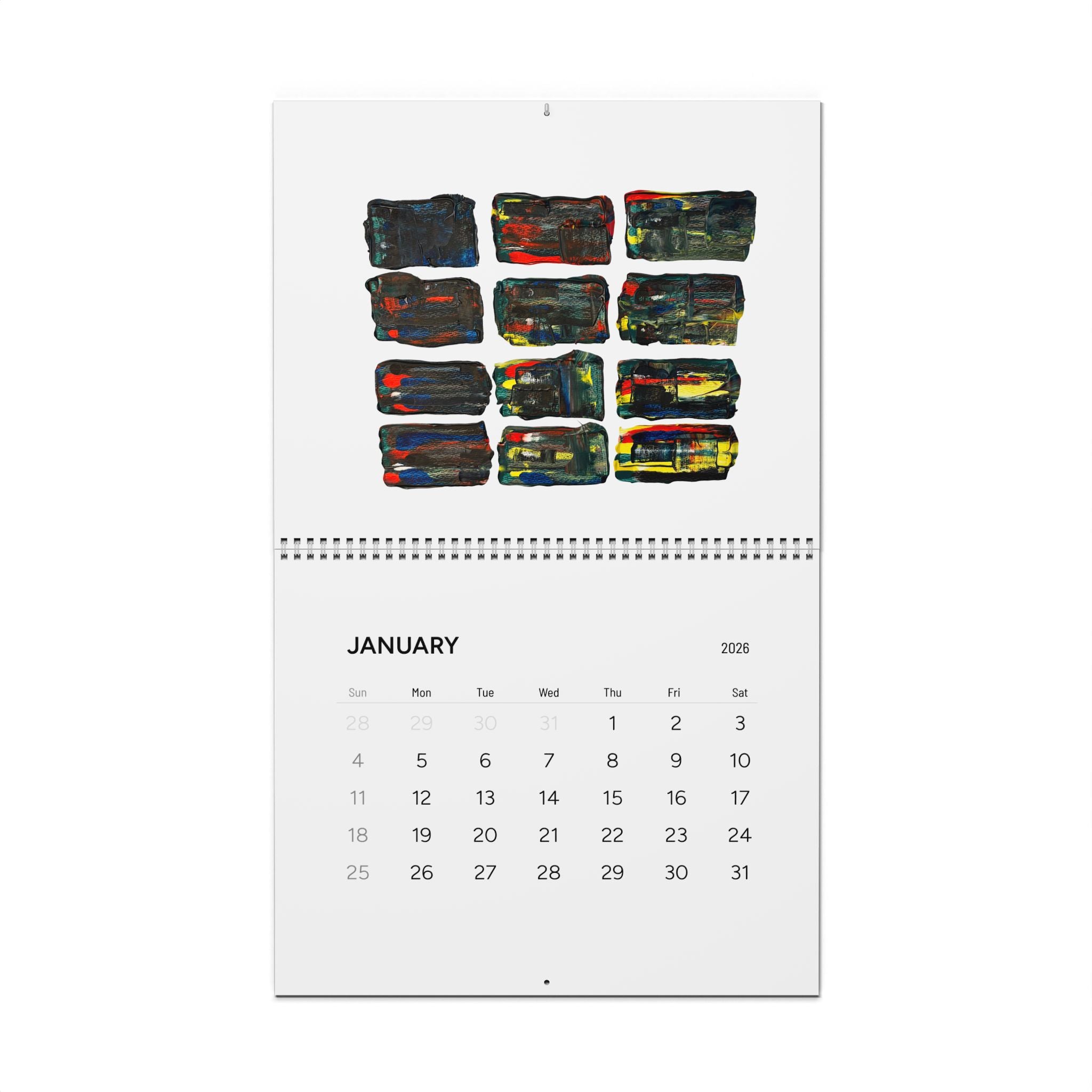2026 Wall Calendar — Minimal Art & Coffee-Themed Monthly Planner
