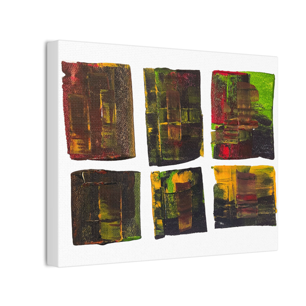 March Madness Abstract Color Canvas Stretched 0.75"